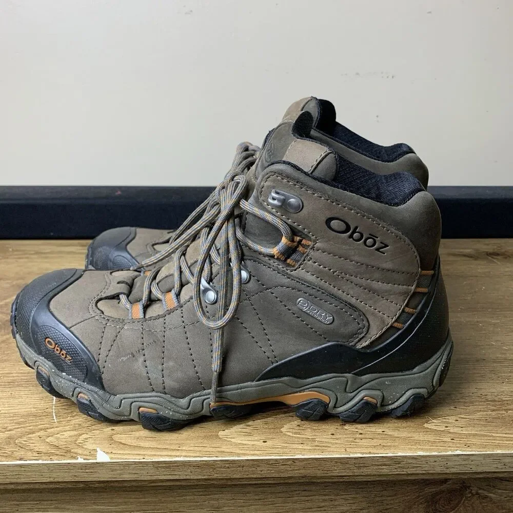 Oboz Boots Men Size 10.5 Brown Bridger Bdry Insulated Waterproof Hiking
